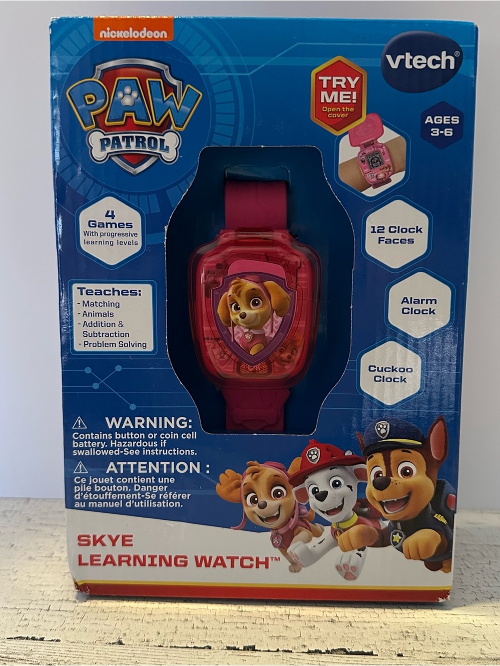 VTech PAW Patrol Skye Learning Watch NEW